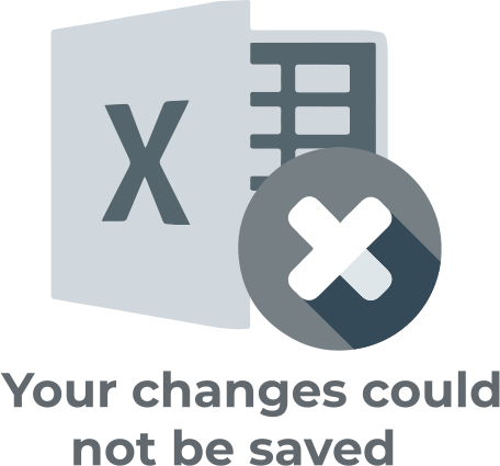 Changes Could Not Be Saved in Excel 2010