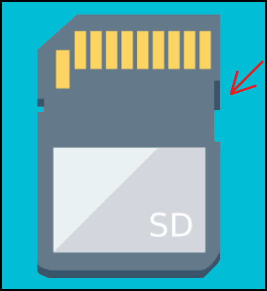 SD card is write protected because of switcher